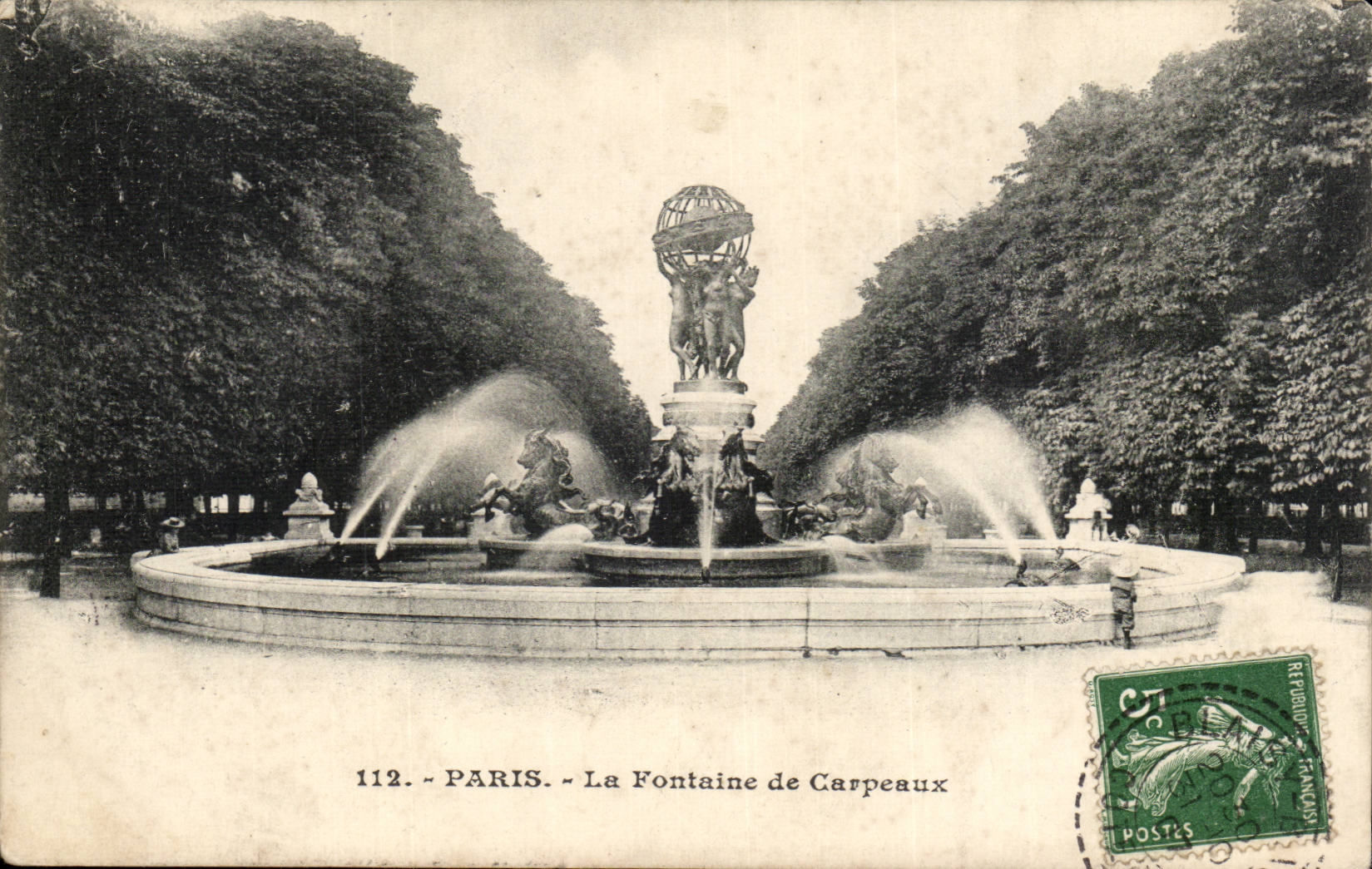 Paris 6 - The Fountain of Carpeaux - CPA