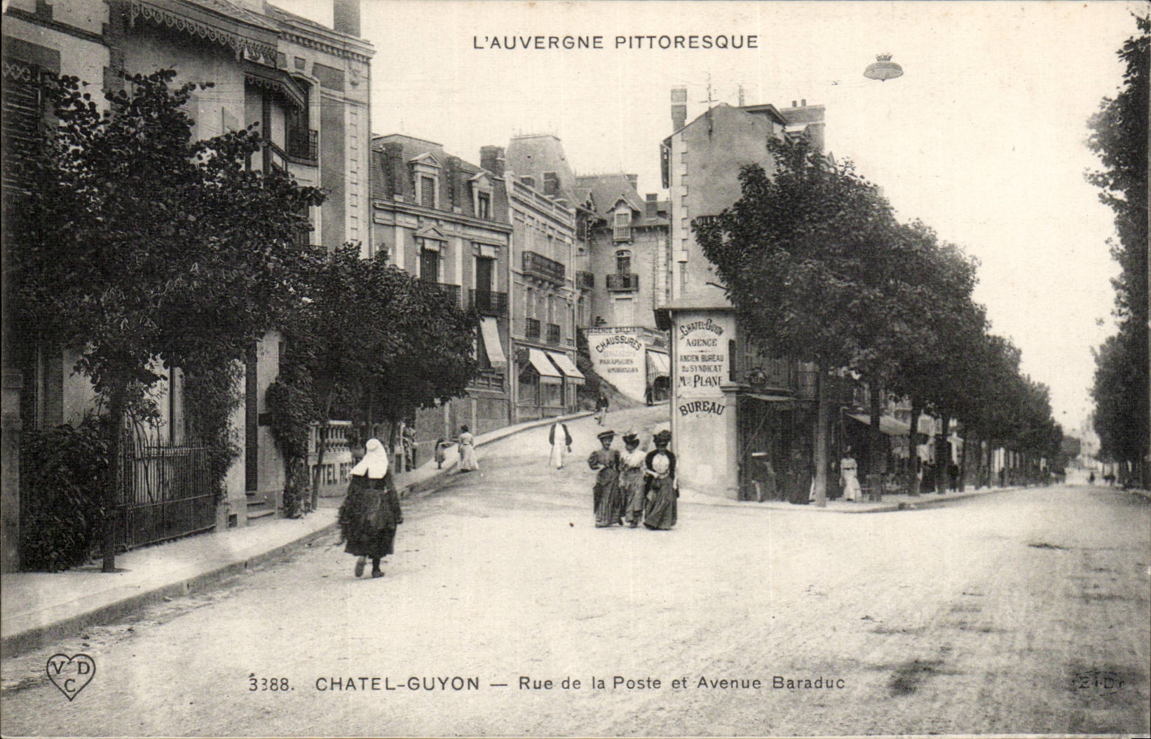 Chatelguyon - Strasse des Gatters und das Baraduc auftrat - CPA