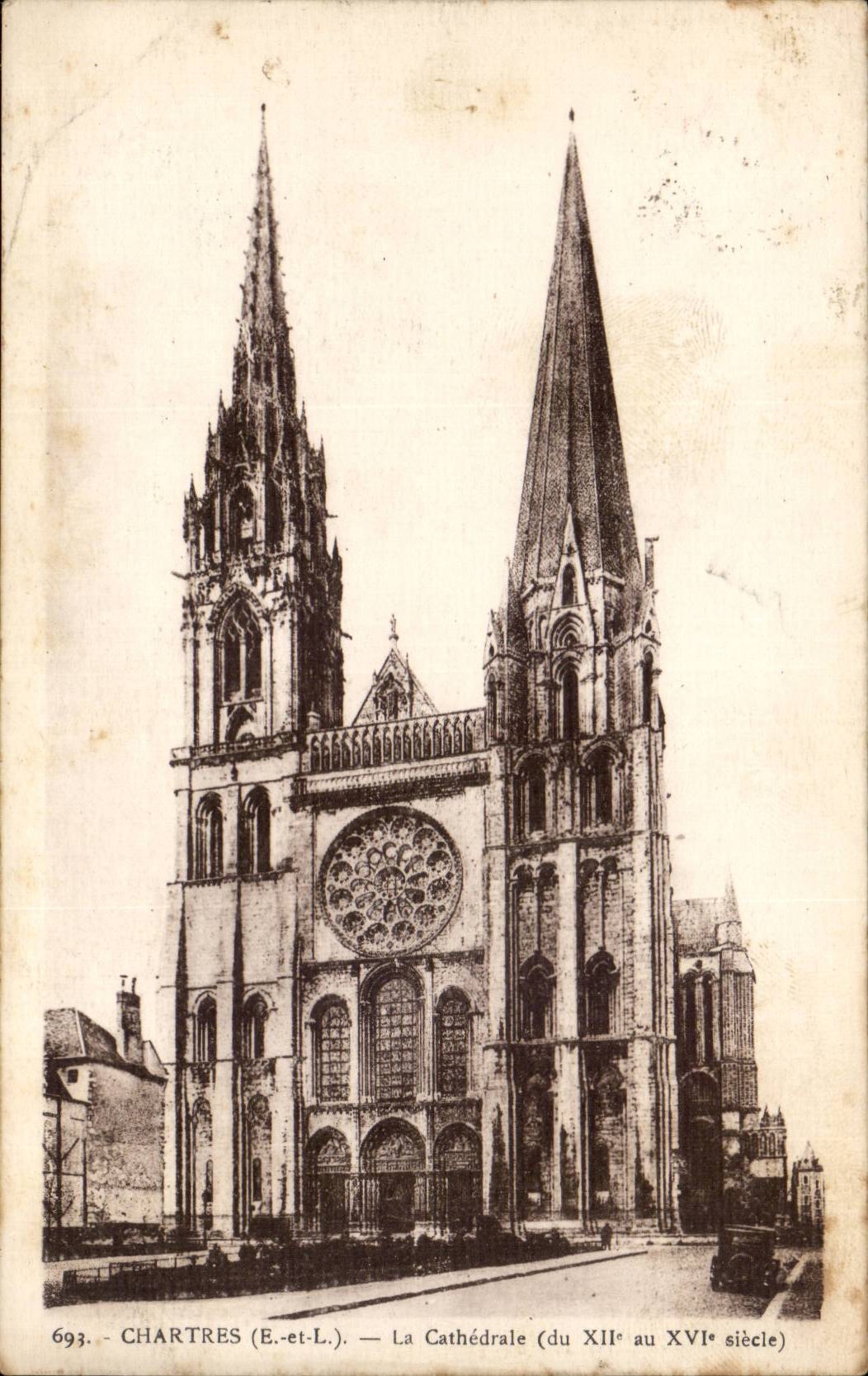 Chatres - the Cathedral - - CPA