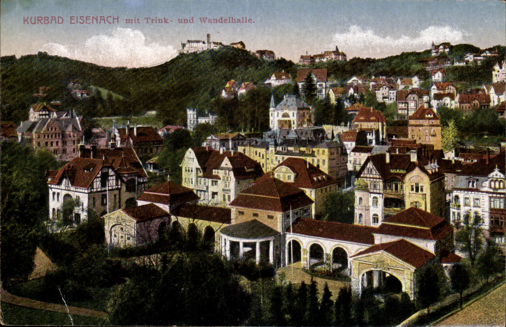 Germany CPA Kurbad Eisenach put Triuk und Wanderhalle