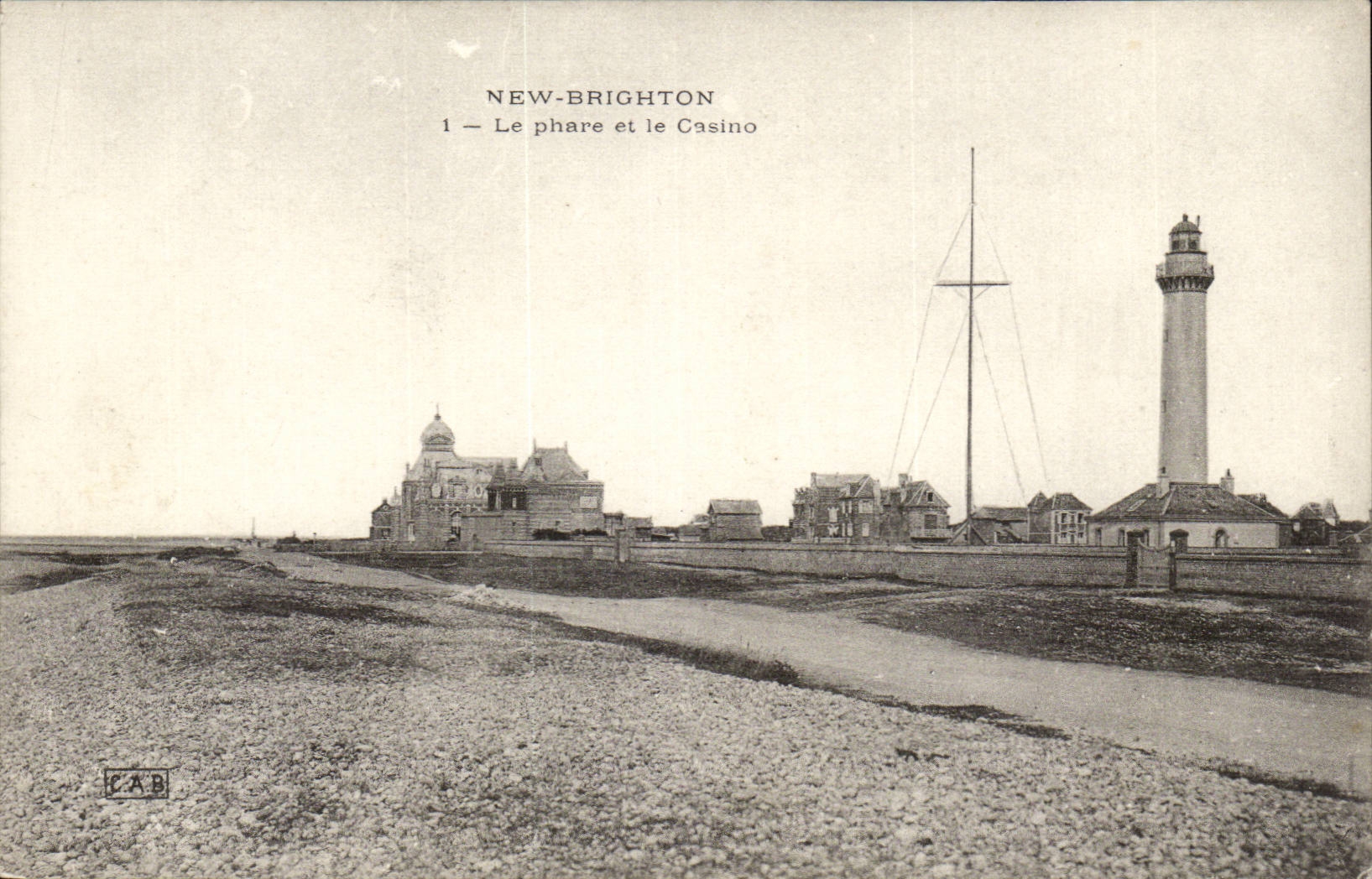CPA New Brighton the headlight and the casino (lighthouse)