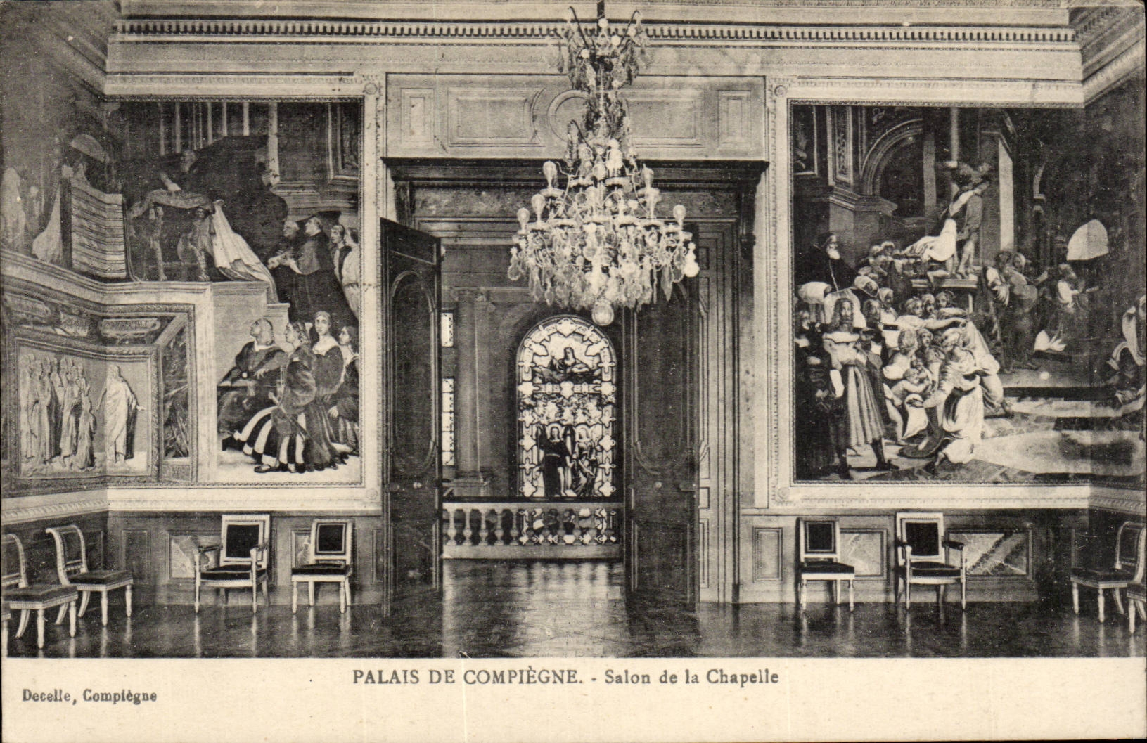 CPA Gaumen des Compiegne Wohnzimmers der Wolbung