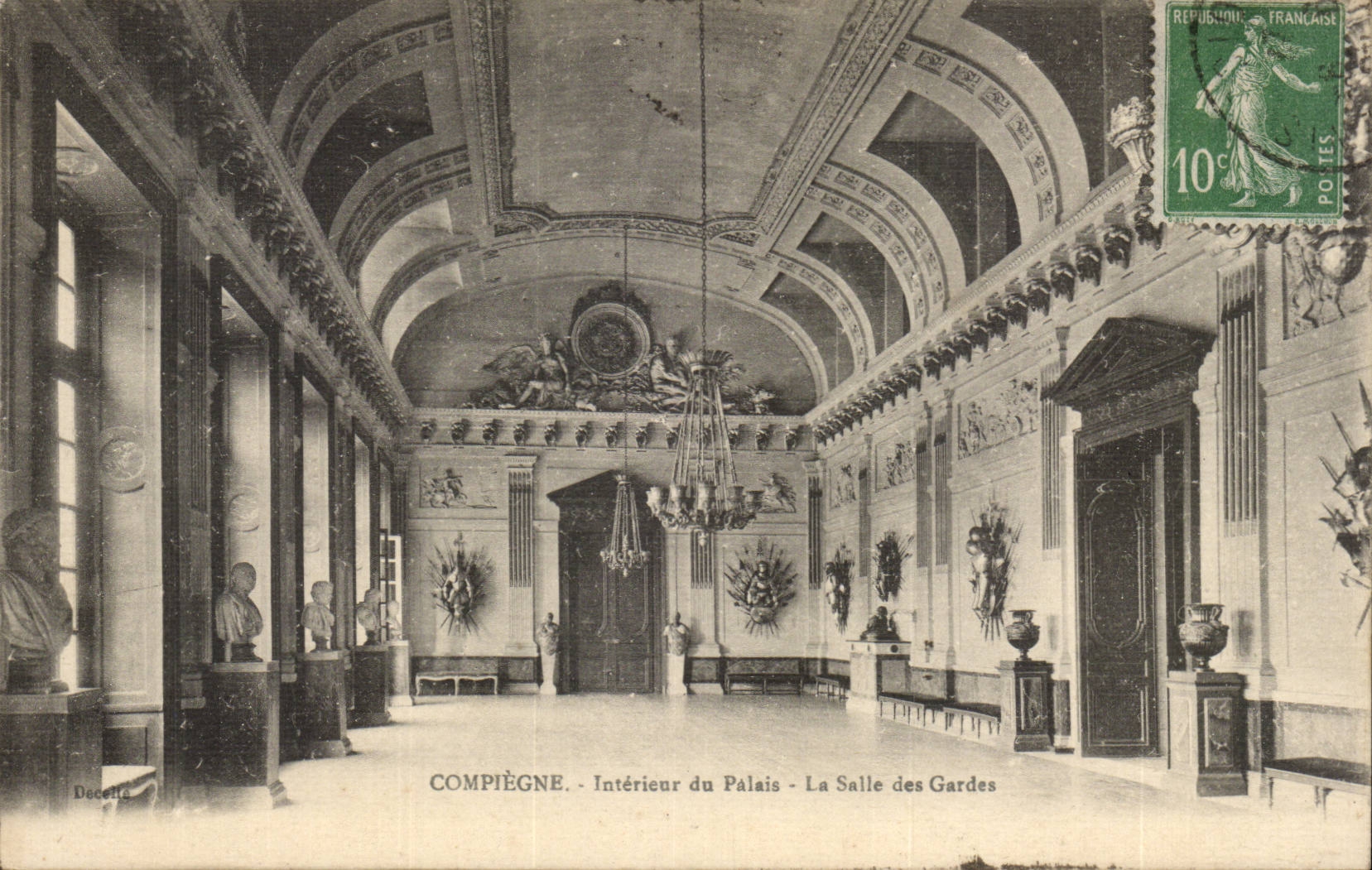 Compiegne - Innenraum des Gaumens - der Raum des Schutzes - CPA
