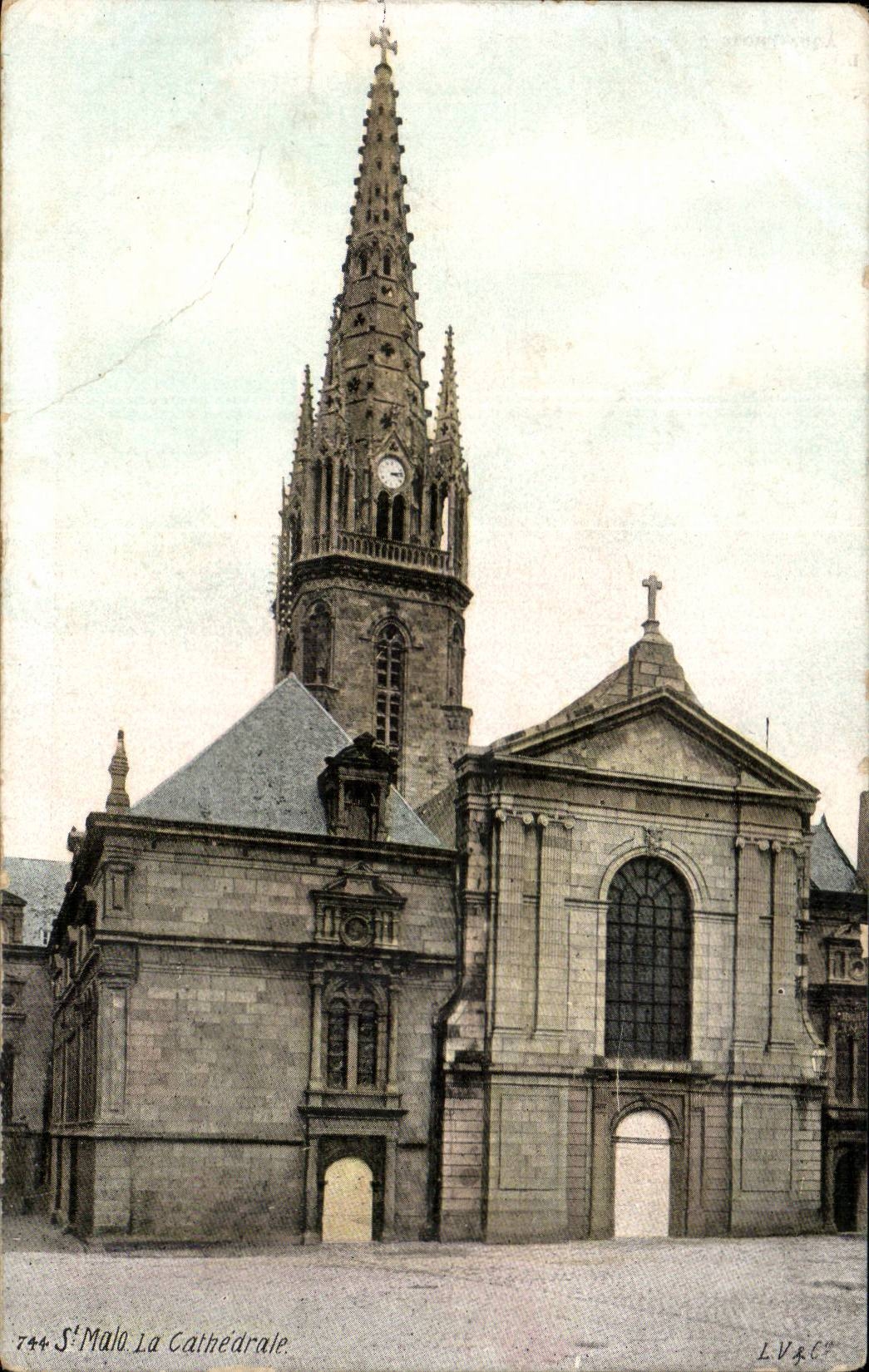 Str Malo - die Kathedrale - - CPA