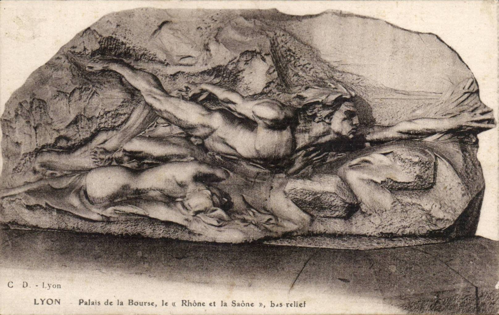 Lyon - Gaumen der Borse - die Rhône und der Saone - niedrige Entlastung - CPA