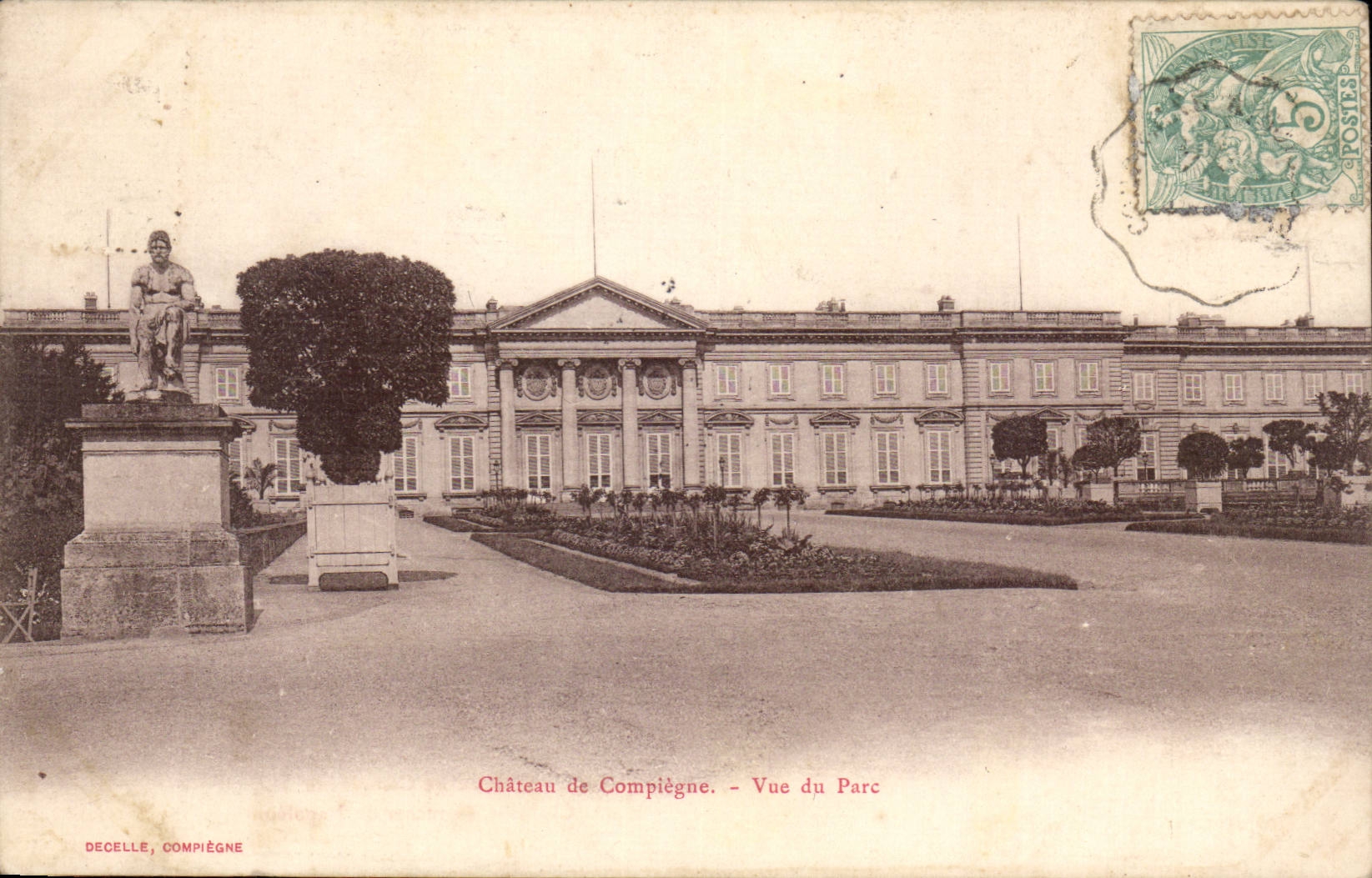 Compiegne - Anblick des Parks - CPA