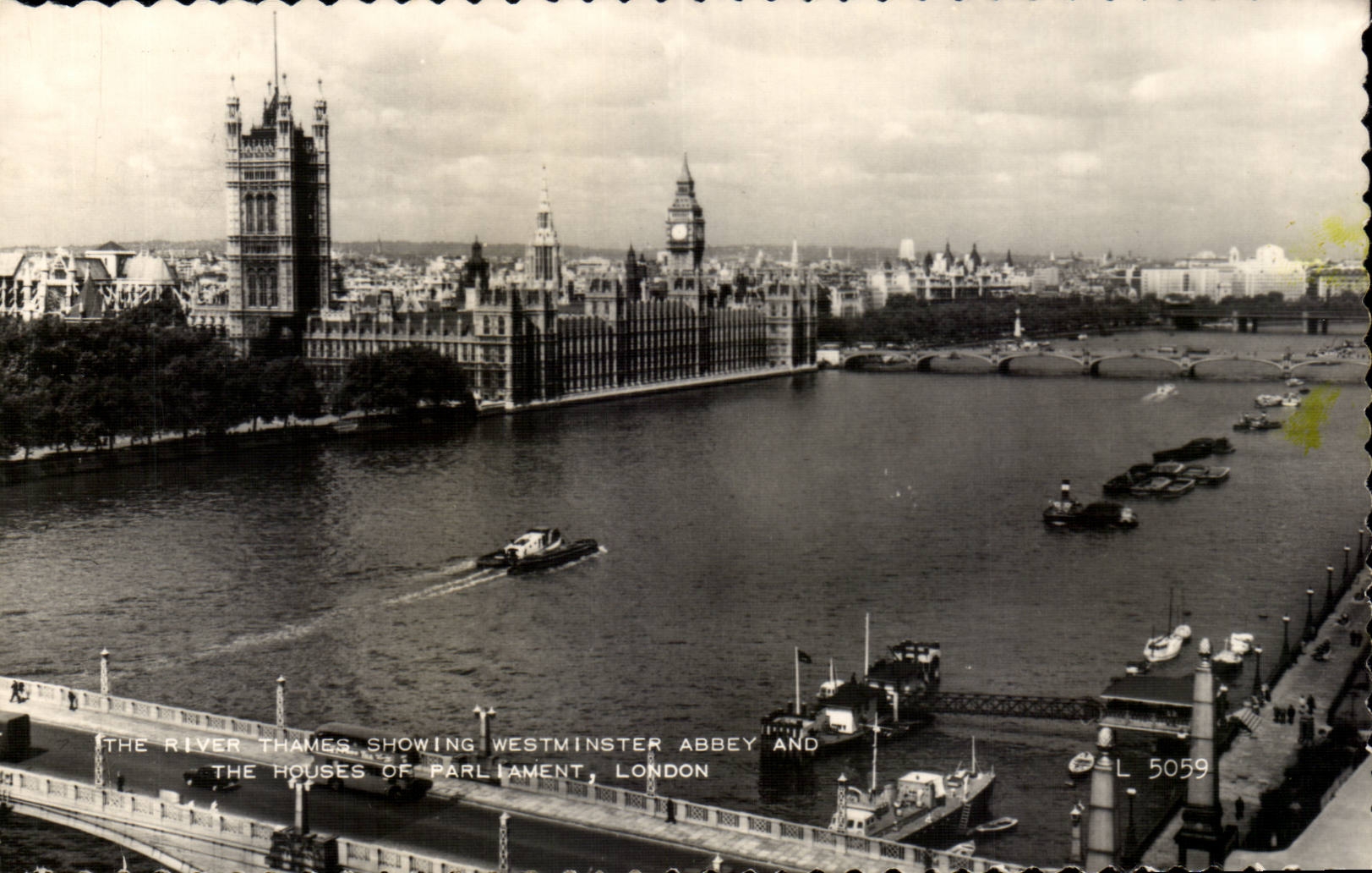 The United Kingdom Great BRitain CPA To rivet off Thames showing Westminster abbey and the houses Parliament london London