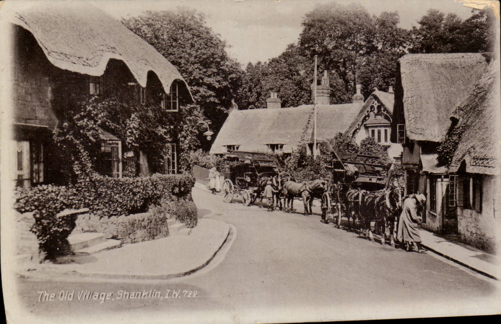 The United Kingdom Great BRitain CPA The old Shanklin village