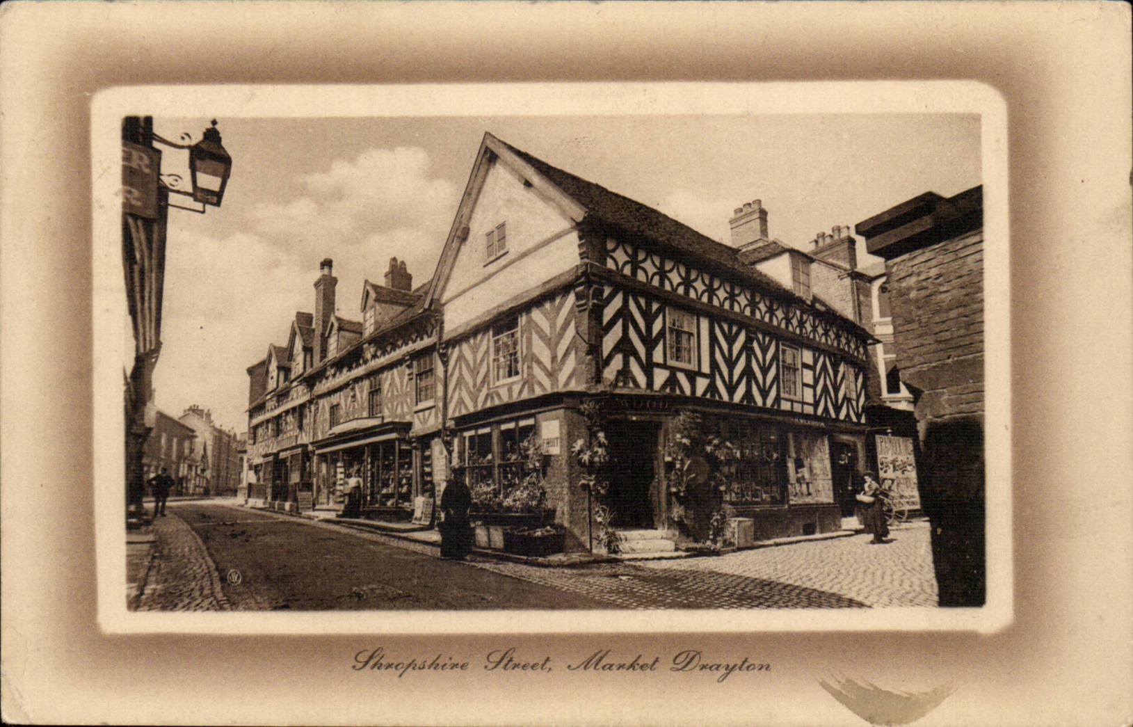 The United Kingdom Great BRitain CPA Shropshire street Makert Drayton