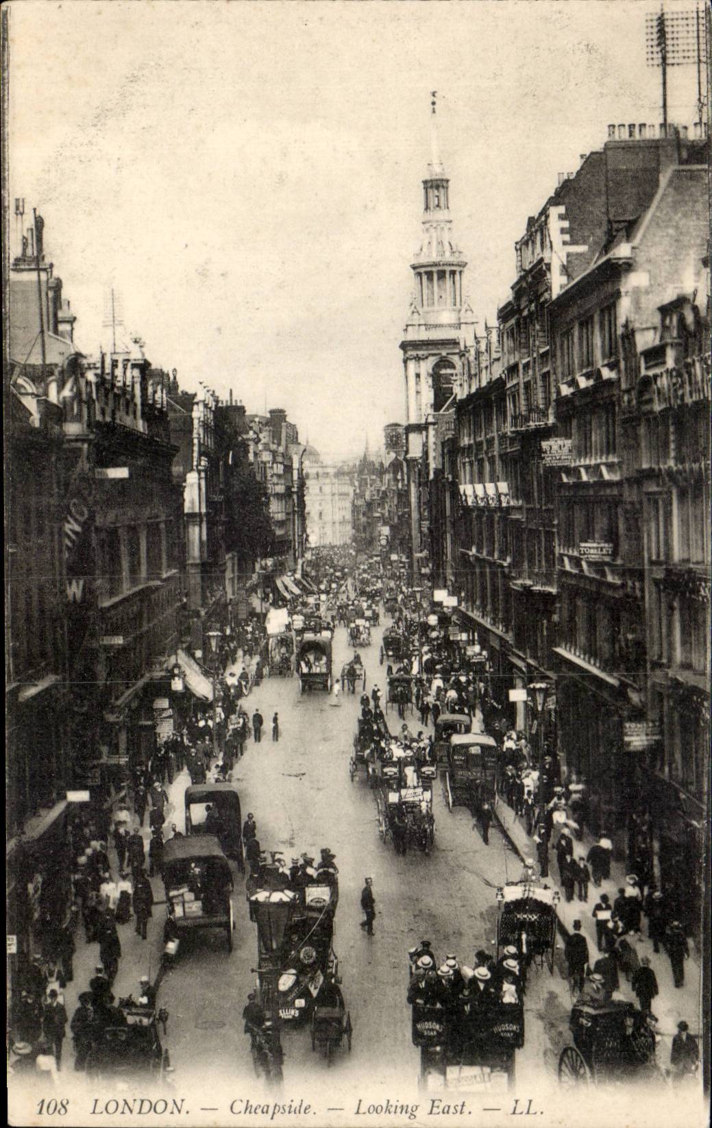 The United Kingdom Great BRitain CPA Cheapside Looking East