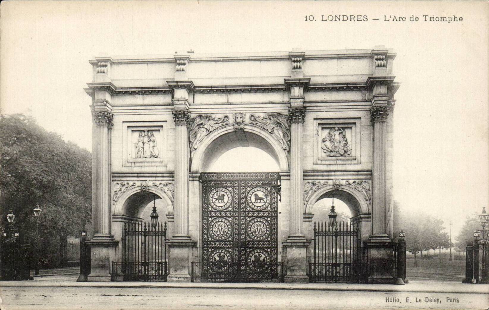 The United Kingdom Great BRitain CPA London London Arc de Triomphe