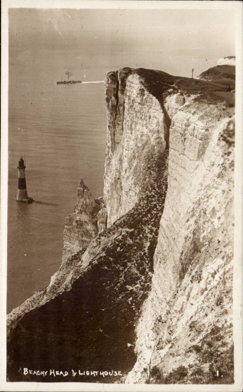 The United Kingdom Great BRitain CPA Beachy head & lighthouse (headlight)