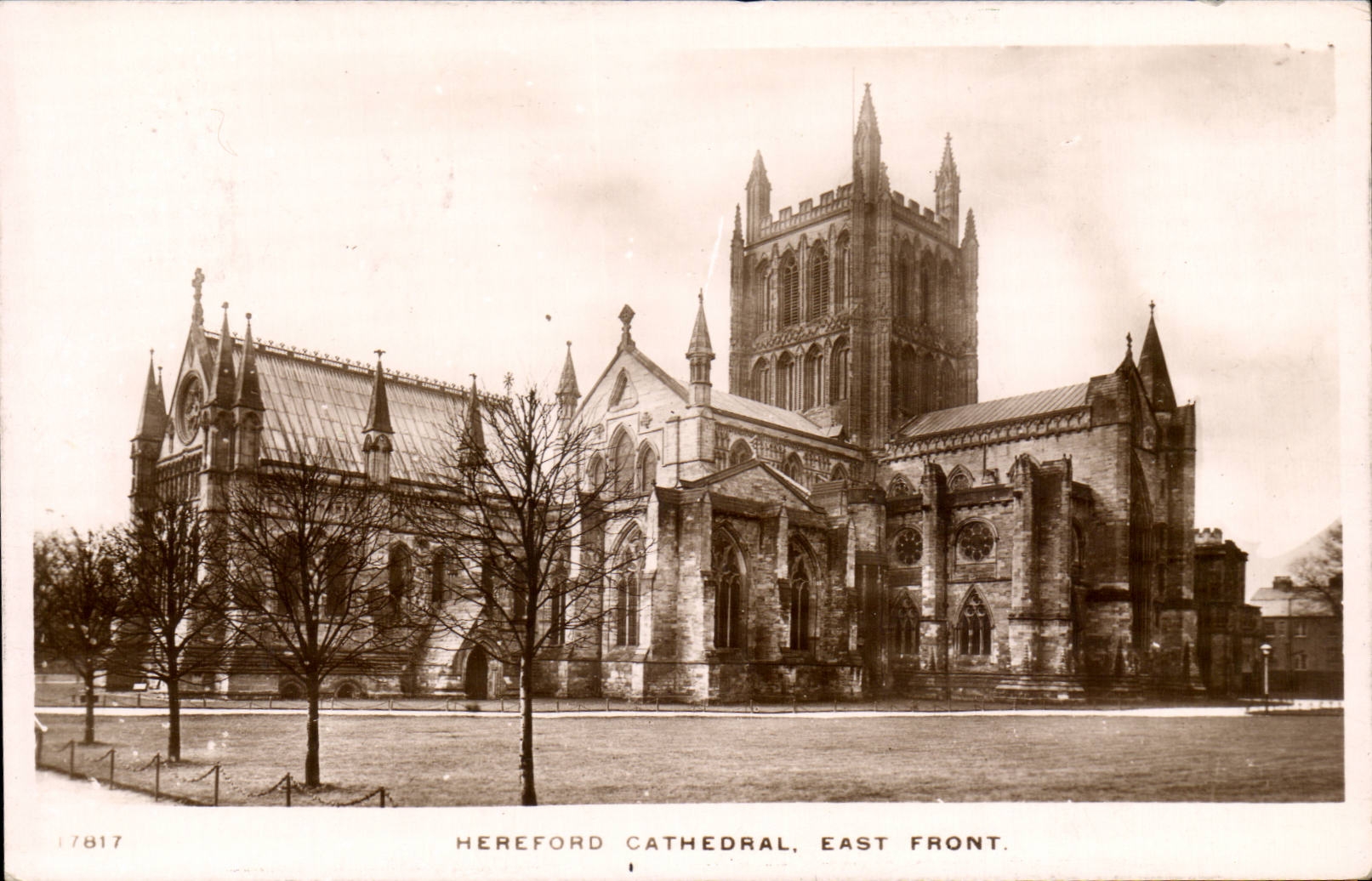 The United Kingdom Great BRitain CPA Hereford Cathedral East face