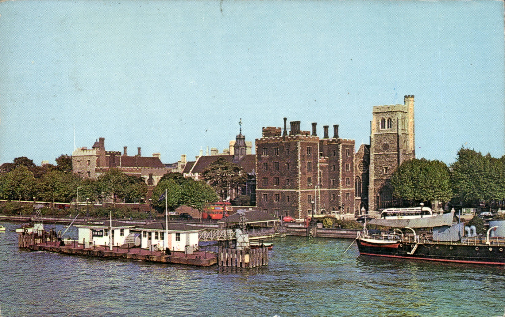 The United Kingdom Great Britain CPA Lambeth De luxe hotel and To rivet Thames London London