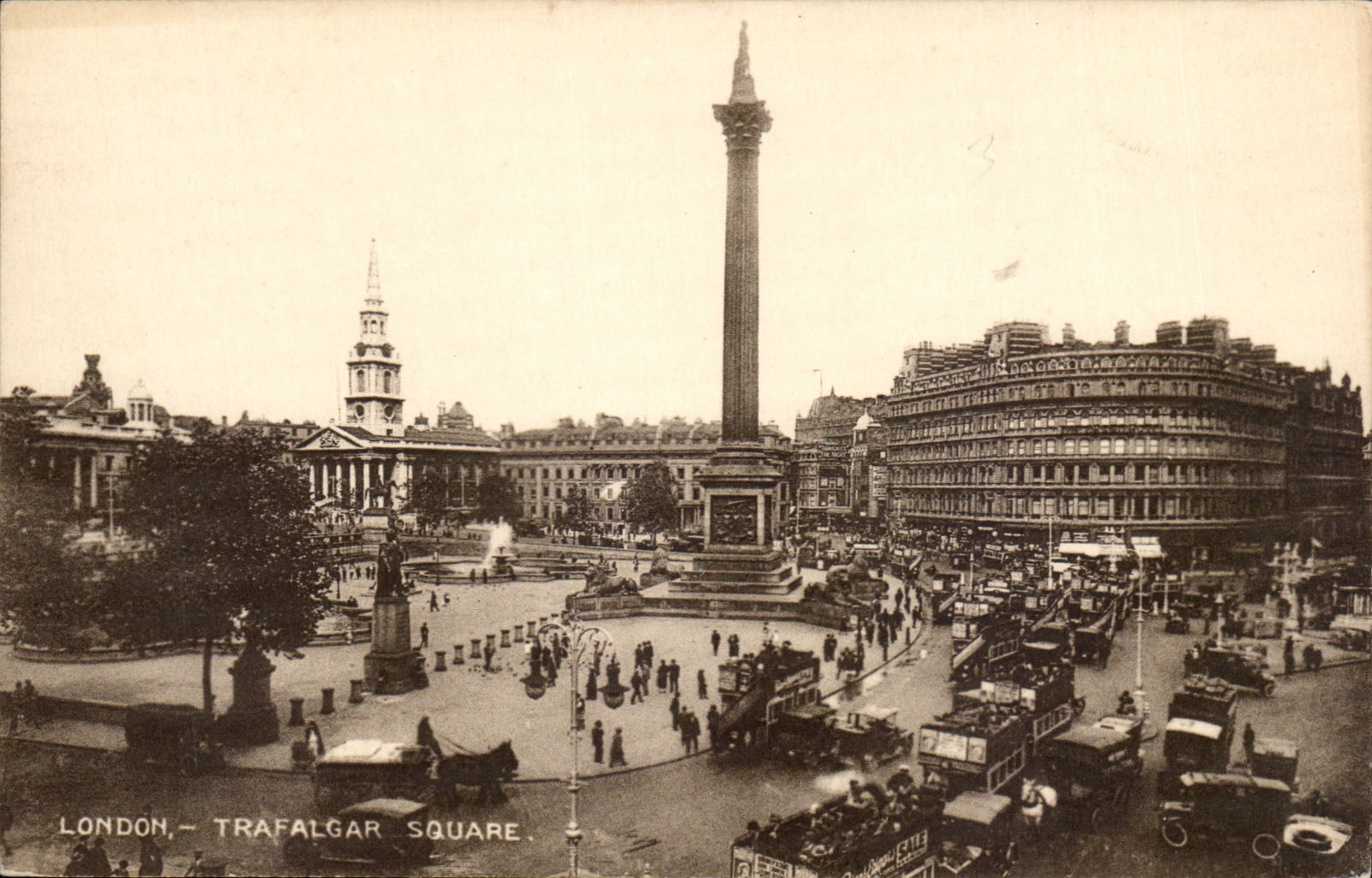 The United Kingdom Great Britain CPA London London Trafalgar Public garden
