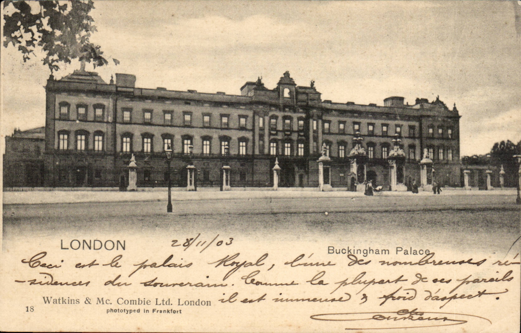 The United Kingdom Great Britain CPA London London Buckingham Palace