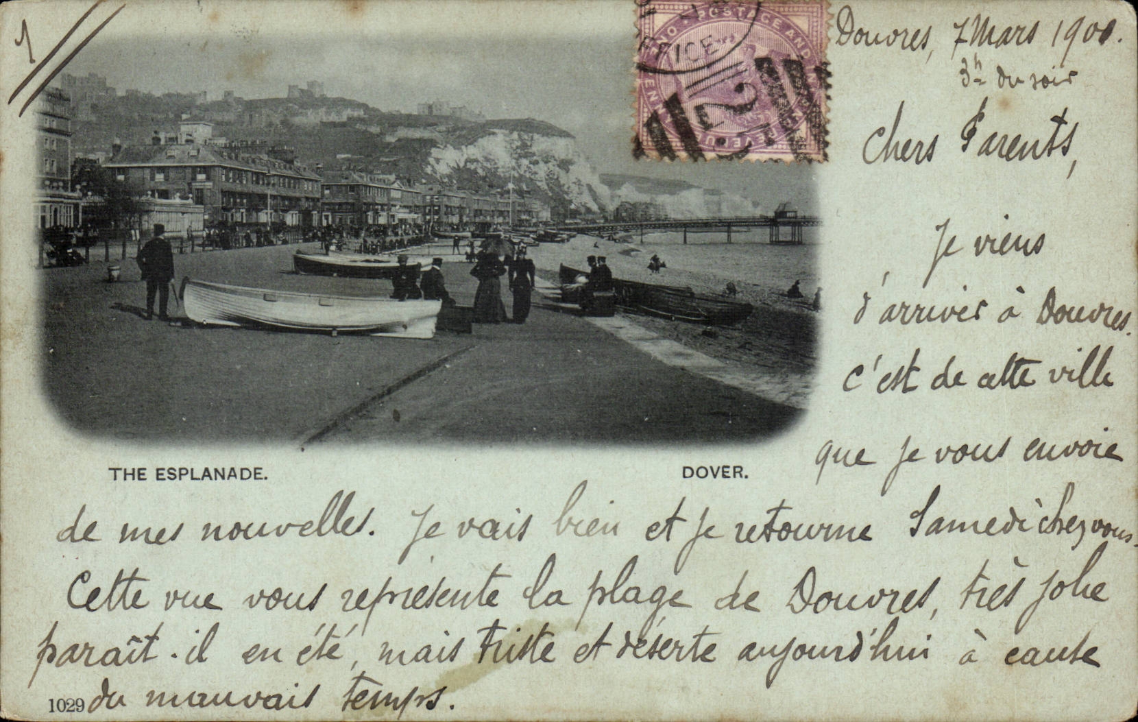 The United Kingdom Great Britain CPA The Dover esplanade