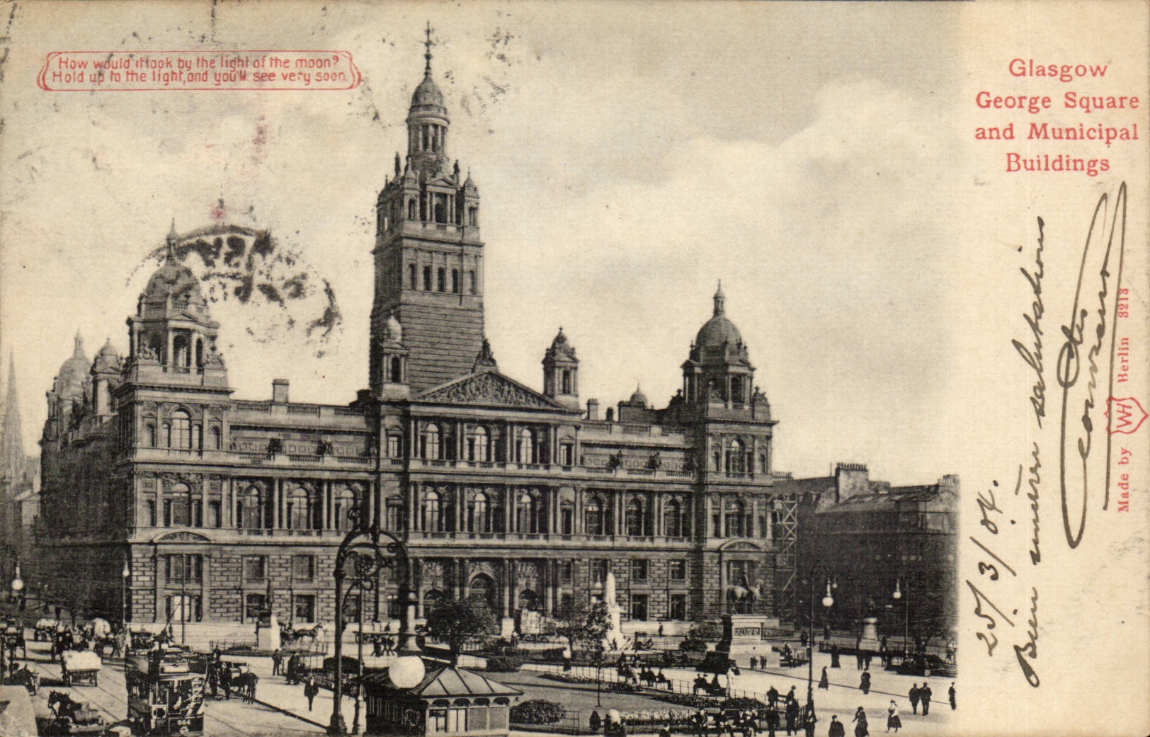 Scotland - Scotland - Glasgow George Municipal Public garden and Buildings - CPA