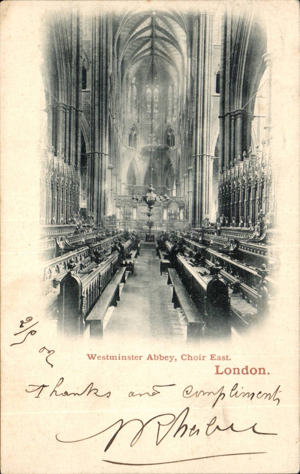 England - England - London - Westminster Abbey - Choir East - Parmentier Doctor has Lannoy - CPA
