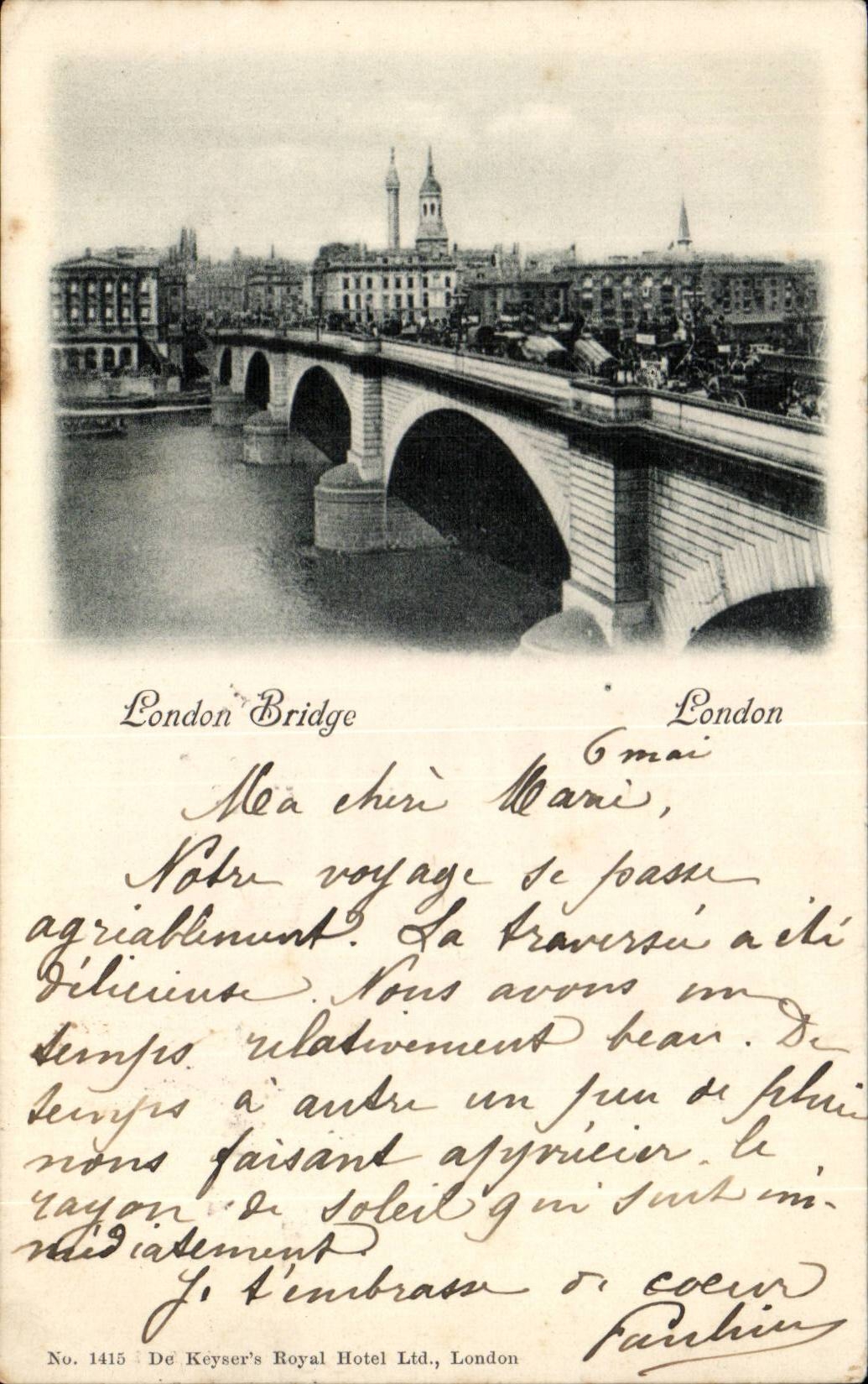 England - England - London - London Bridge - Mrs Parmentier - CPA