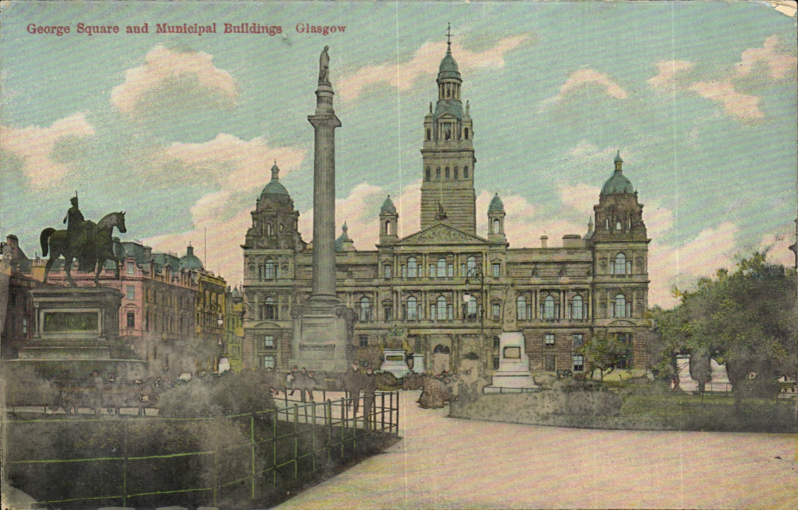Scotland - Scotland - Glasgow - George Public garden and Municipal Building - CPA