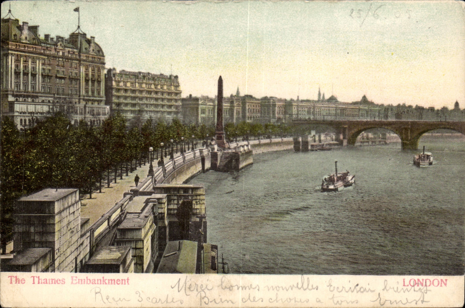 Angleterre - England - The Thames Embankment - CPA