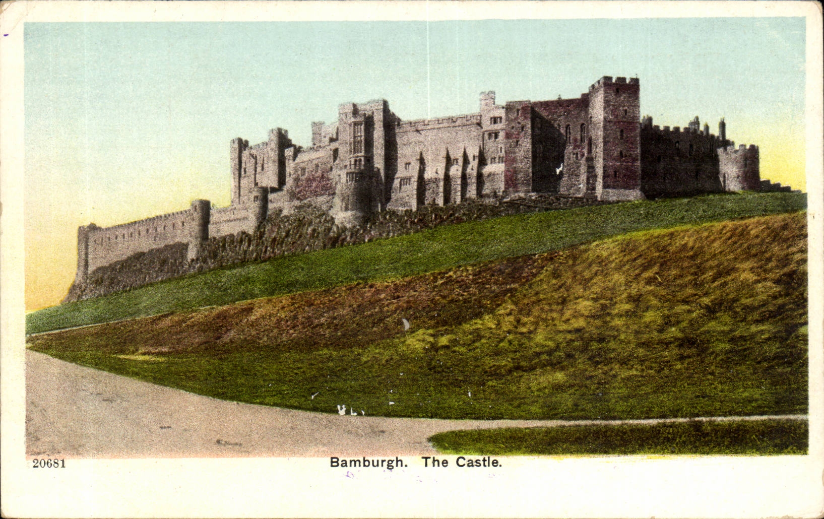 The United Kingdom Great BRitain CPA Bamburgh The castle