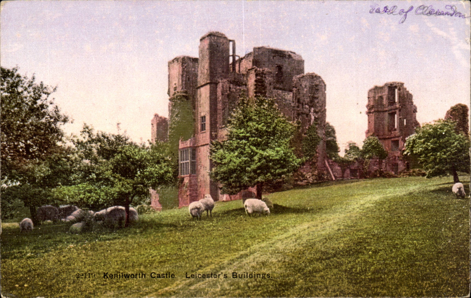 The United Kingdom Great BRitain CPA Kenilworth castle Lesicester' S buildings