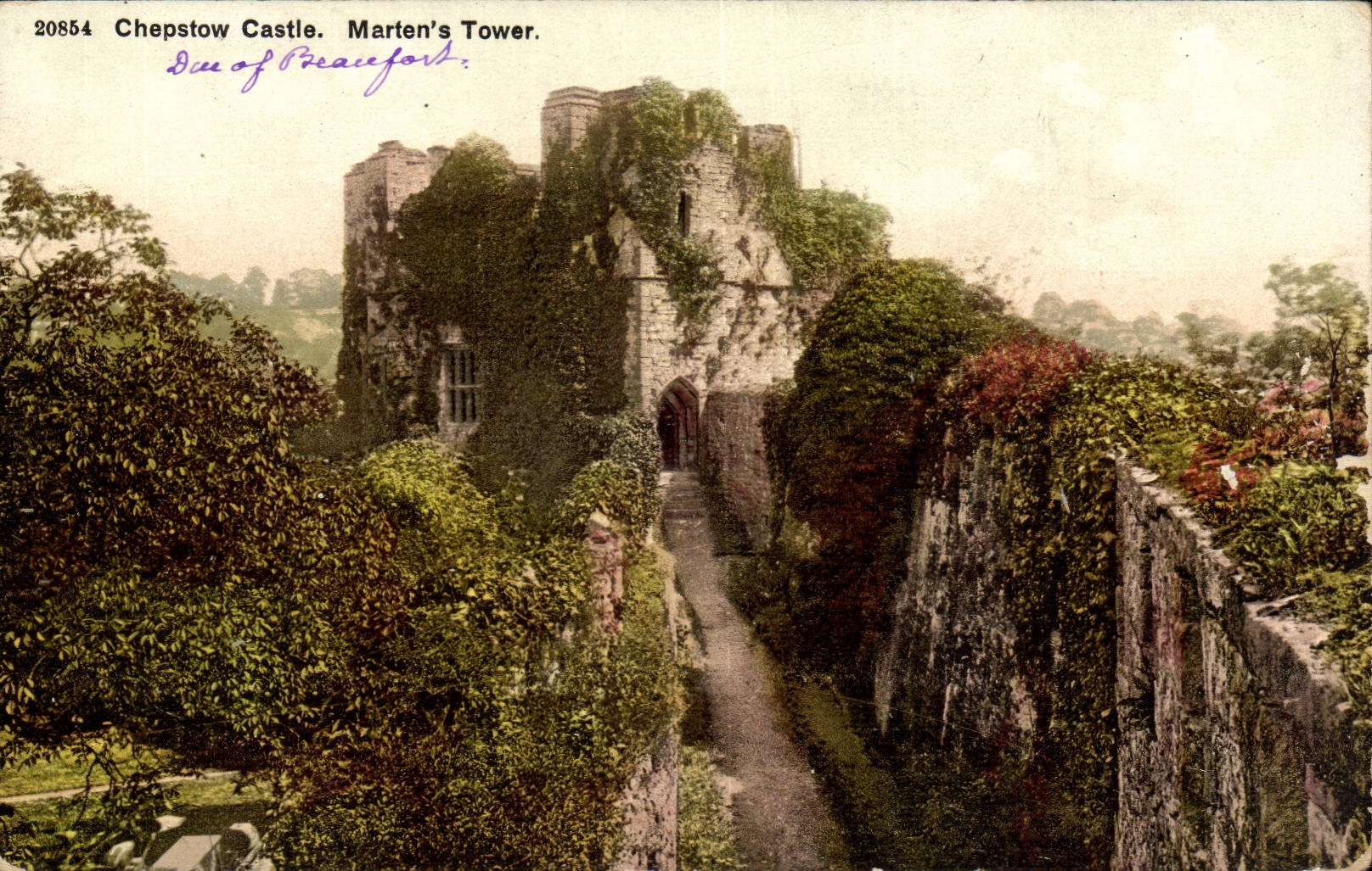 The United Kingdom Great BRitain CPA Chepstow castle Beaufort Marten' S tower