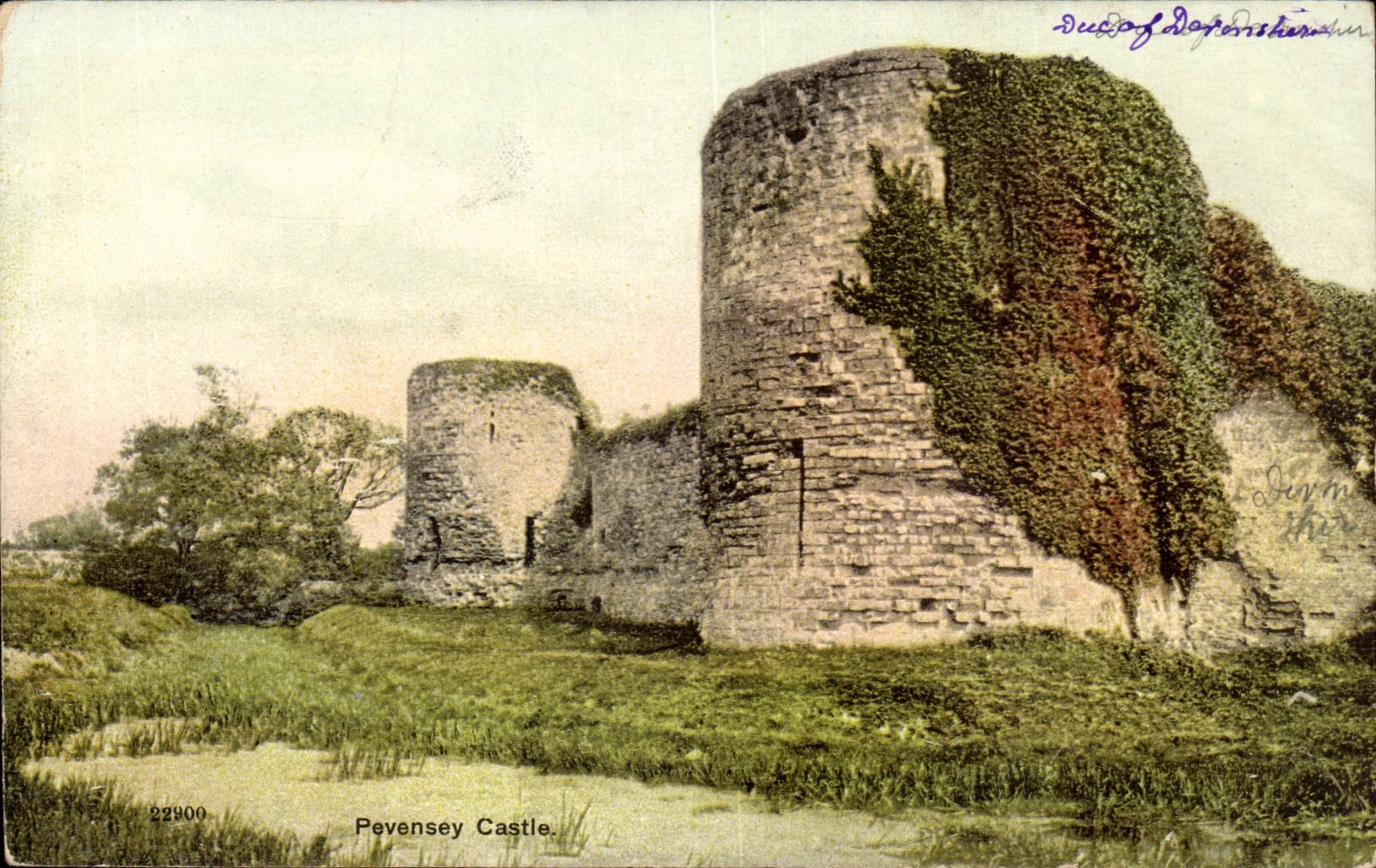 The United Kingdom Great BRitain CPA Pevensey castle