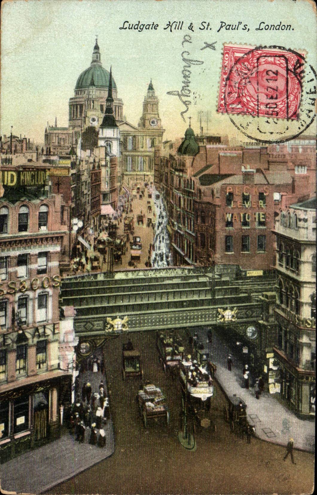 The United Kingdom Great BRitain CPA London London Ludgate Hill and St Paul' S London