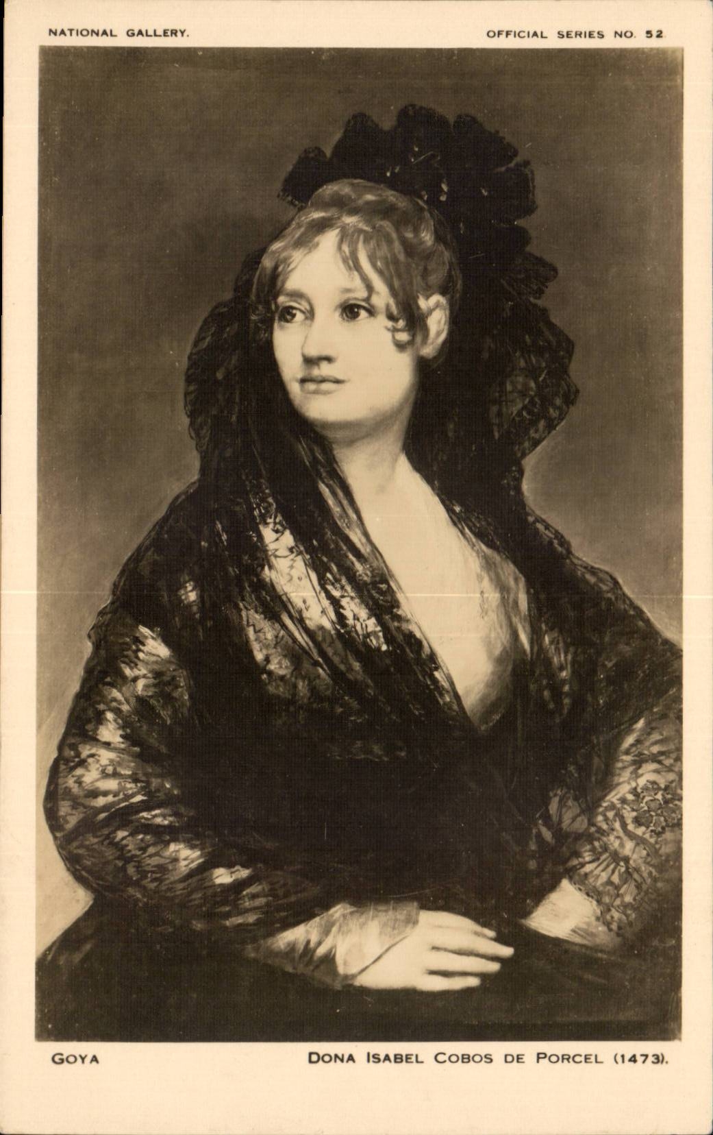 The United Kingdom Great BRitain CPA National gallery Gave isabel Cobos de Porcel (1473)