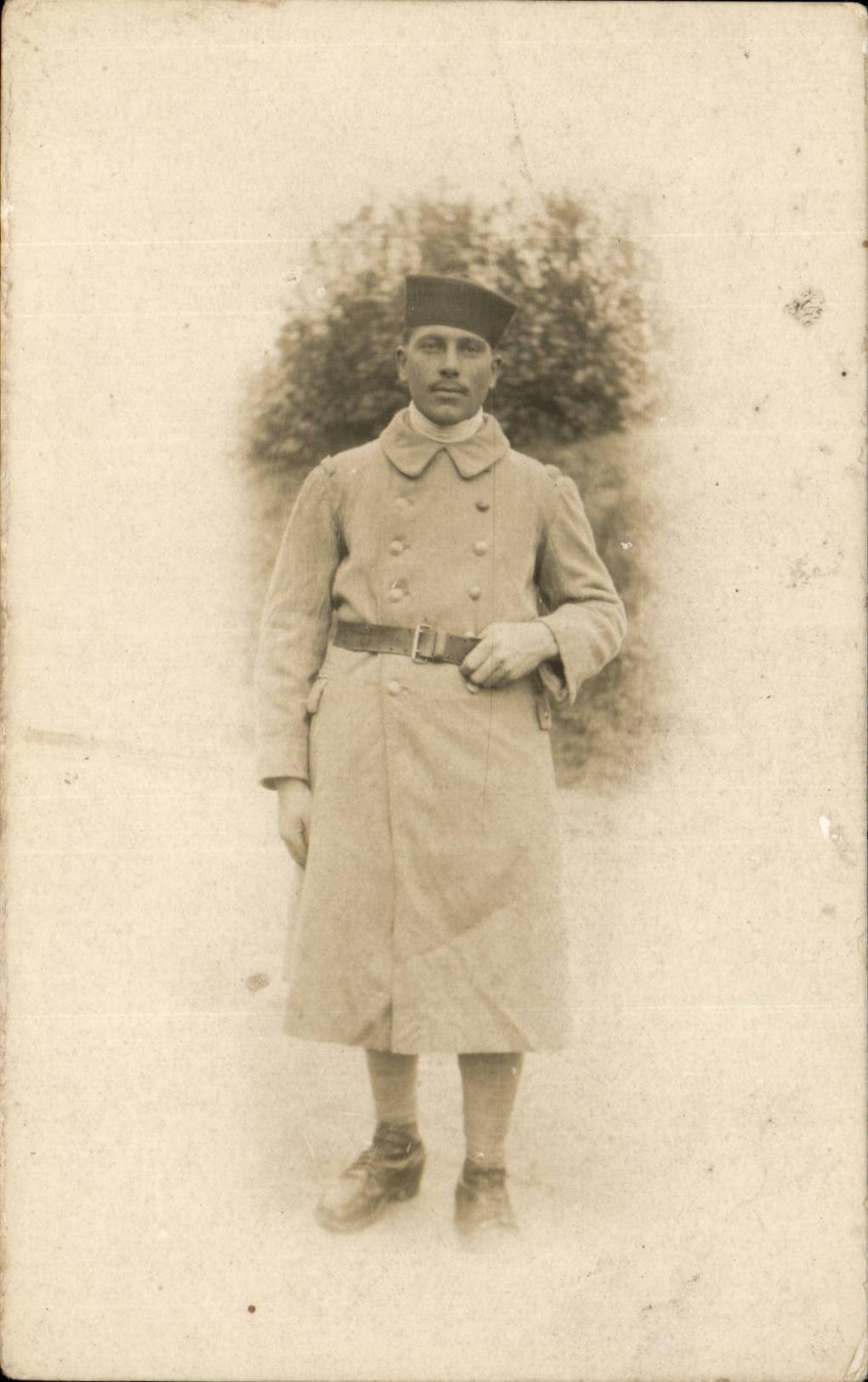 Real photo Paul Moreau 10th Riflemen has Auxonne Cote of gold Quartering