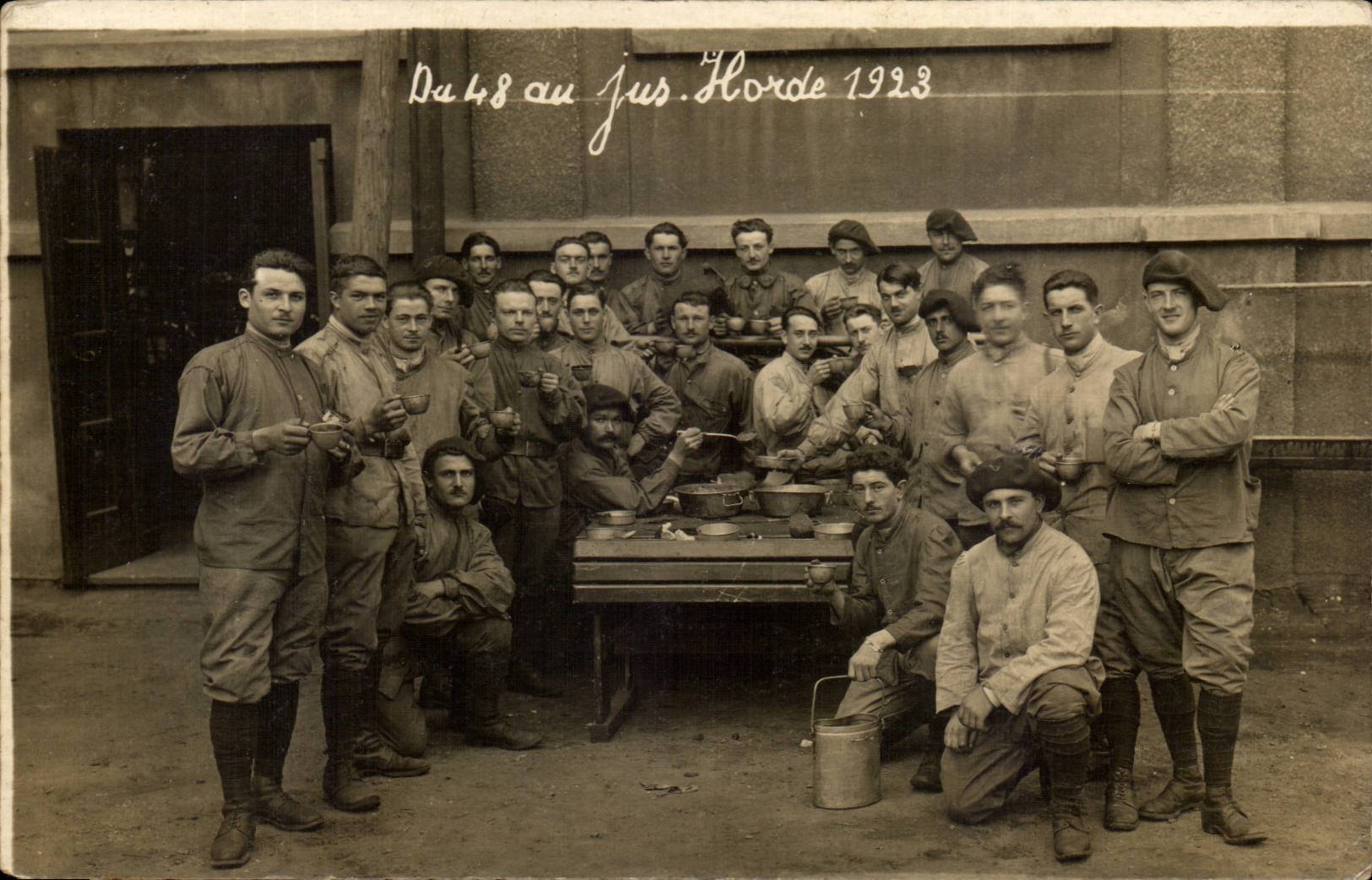 Real photo Militaria Of the 48 with the juice Horde 1923 alpine Hunters