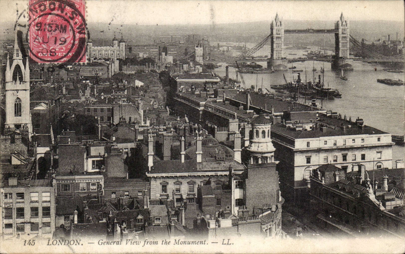 England - England - London - London - General View from the Monument - CPA