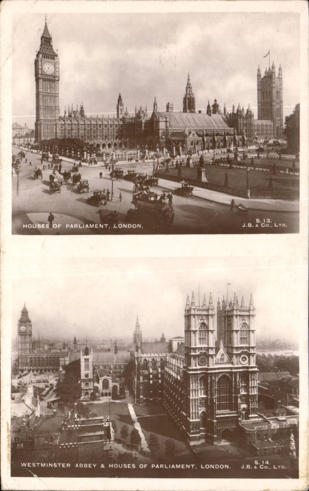 England - England - London - London - Westminster Abbey and Houses off Parliment - CPA