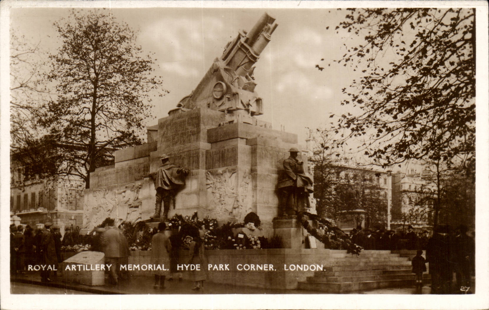 England - England - London - London - Royal Artilery Memorial Hyde Park Corner - CPA