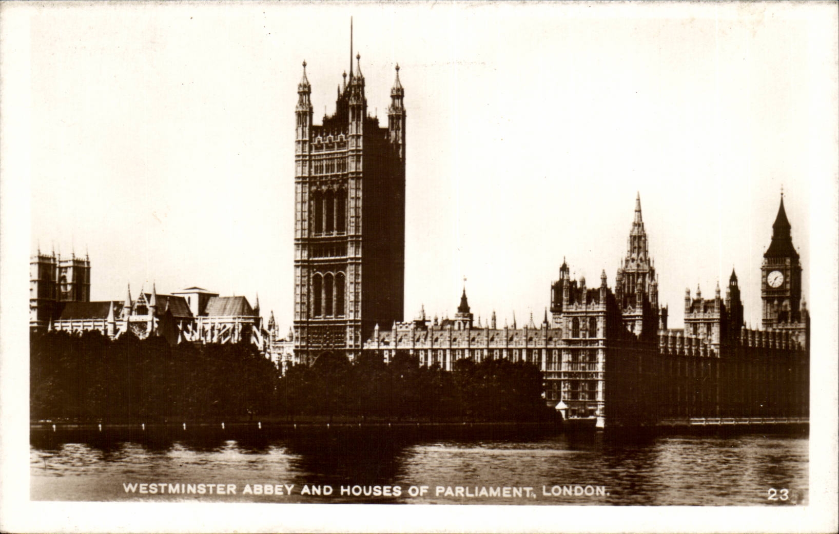 England - England - London - London - Westminster Abbey and Houses off Parliment - CPA