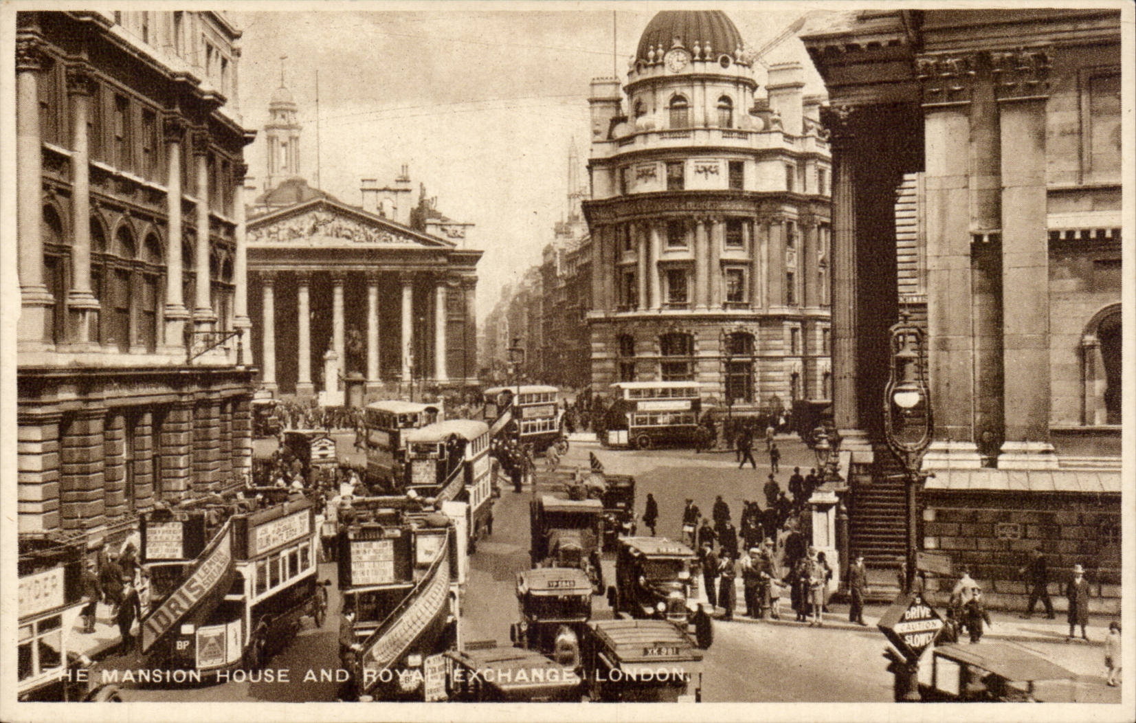 England - England - London - London The Mansion House and Royal Exchange - CPA