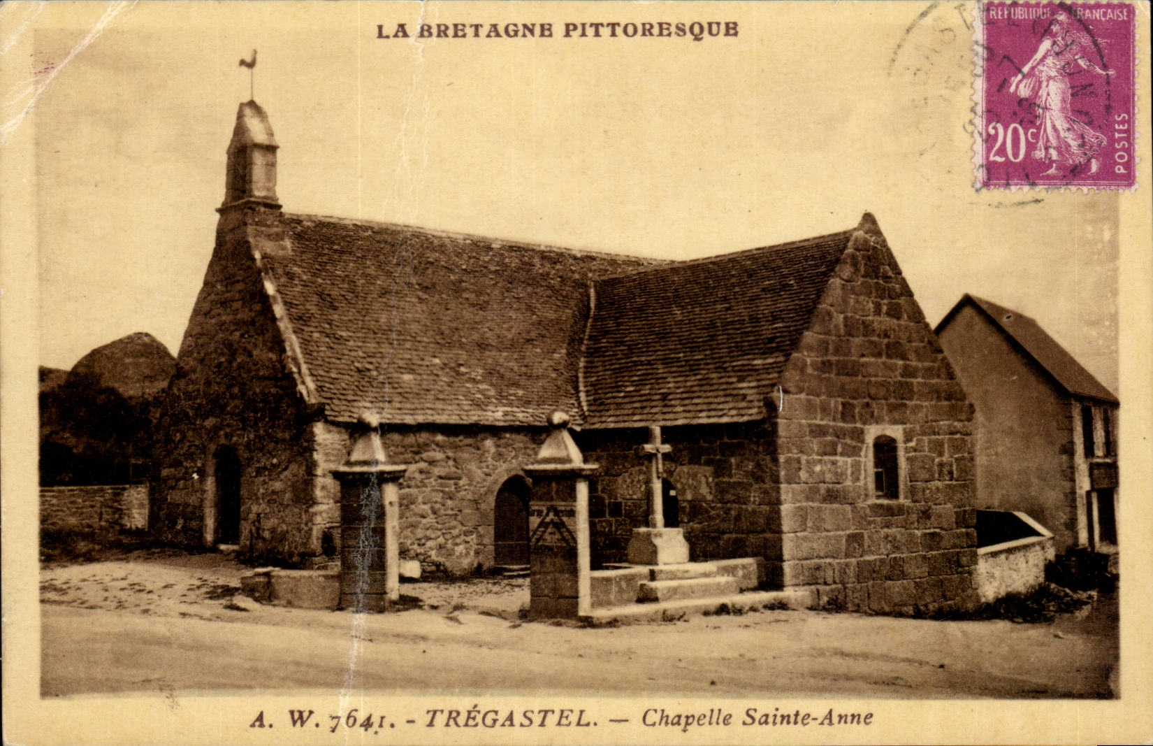 Tregastel CPA Chapelle Sainte Anne