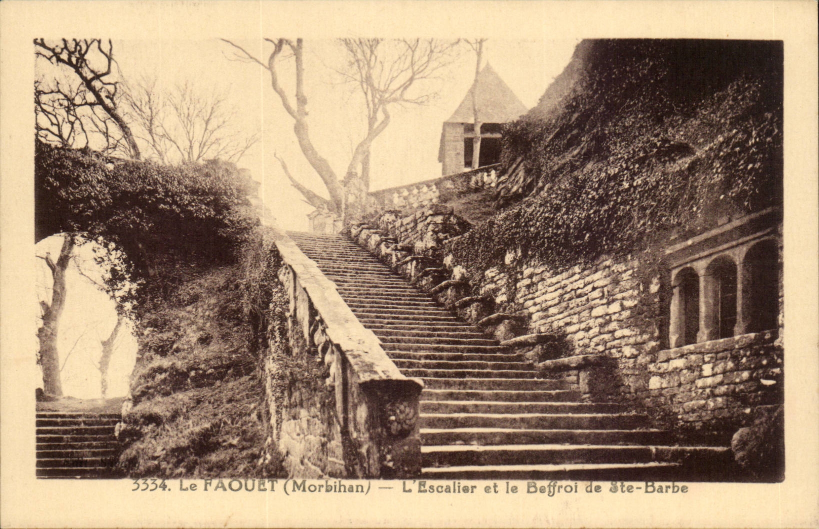 Faouet CPA das Treppenhaus und der Belfry von Co Beard