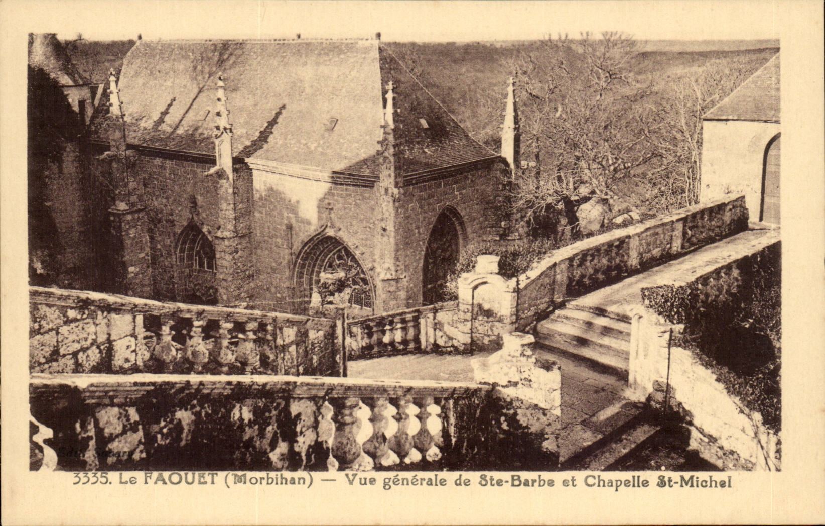 Faouet CPA View of co Beard and vault St Michel