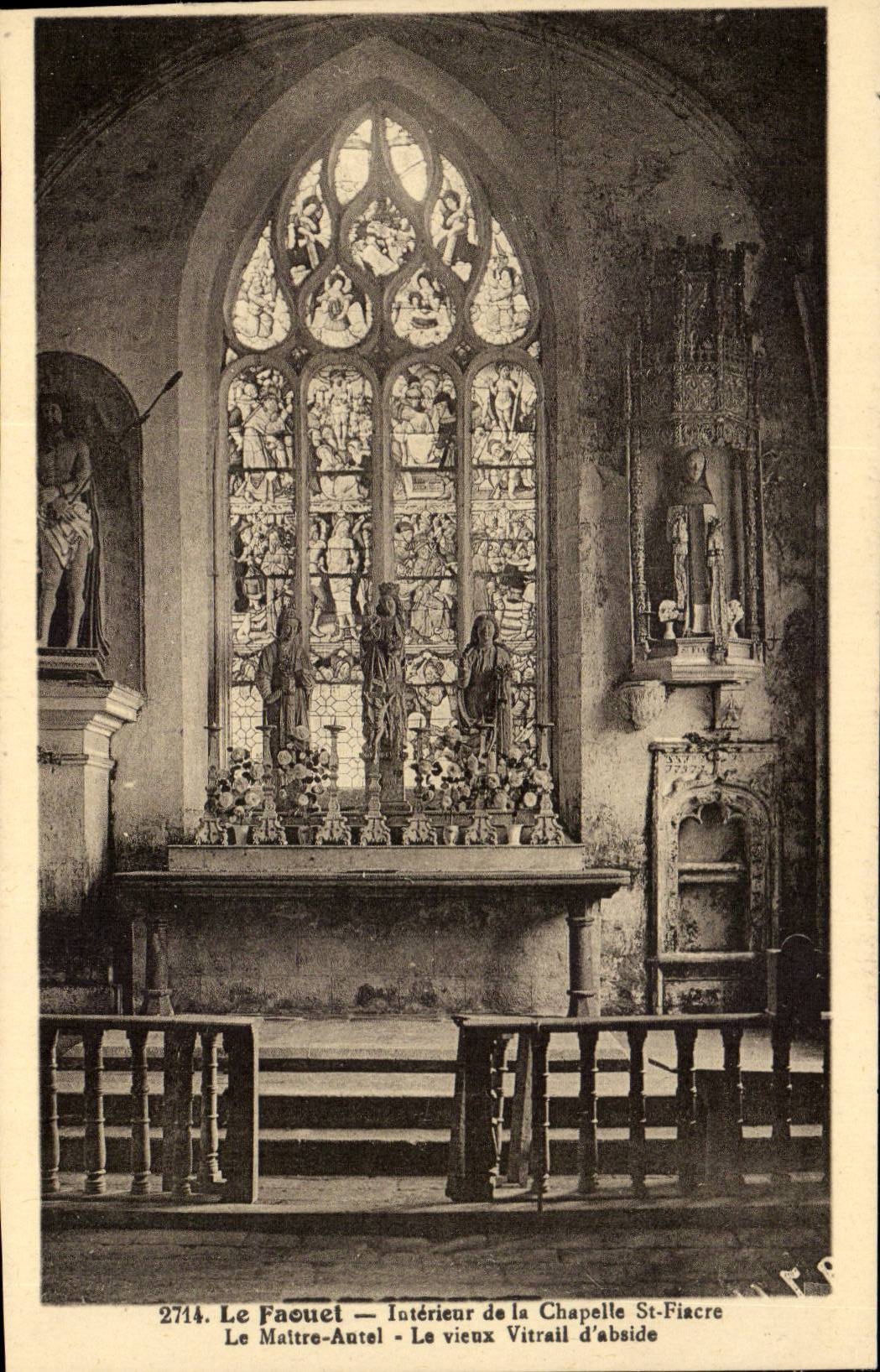 Interior Faouet CPA of the vault St Hackney carriage the Master furnace bridge the old gate of apse