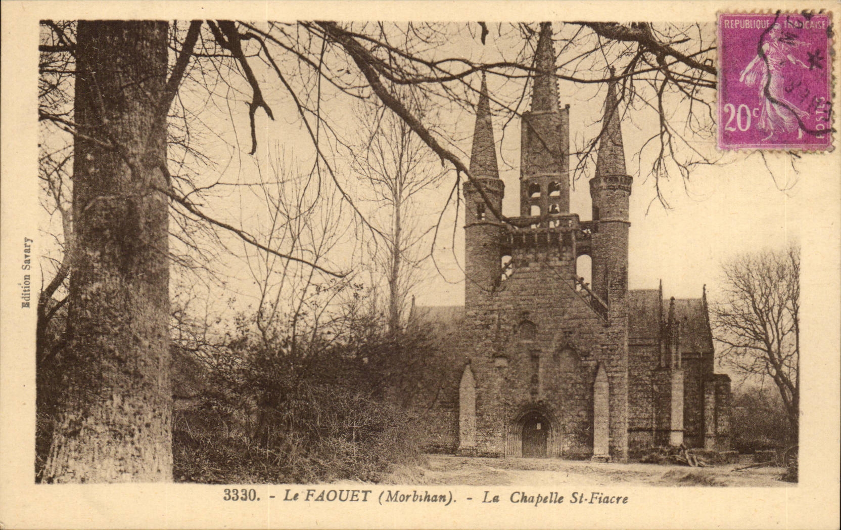 Faouet CPA the vault St Hackney carriage