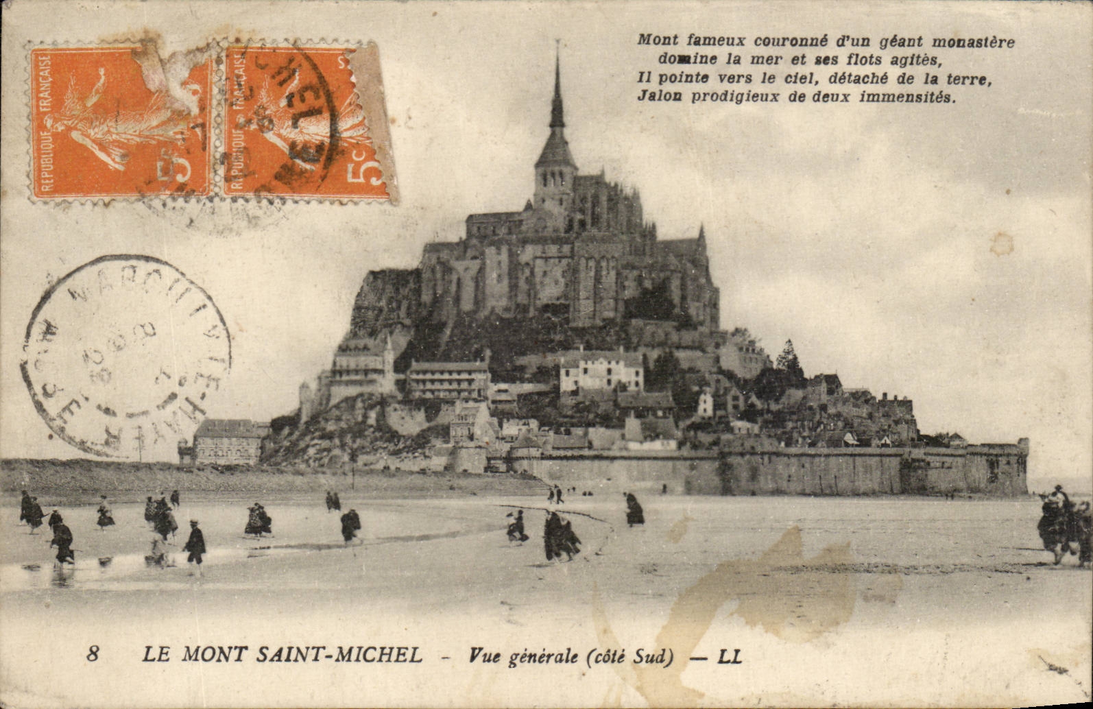Mont Saint Michel CPA View