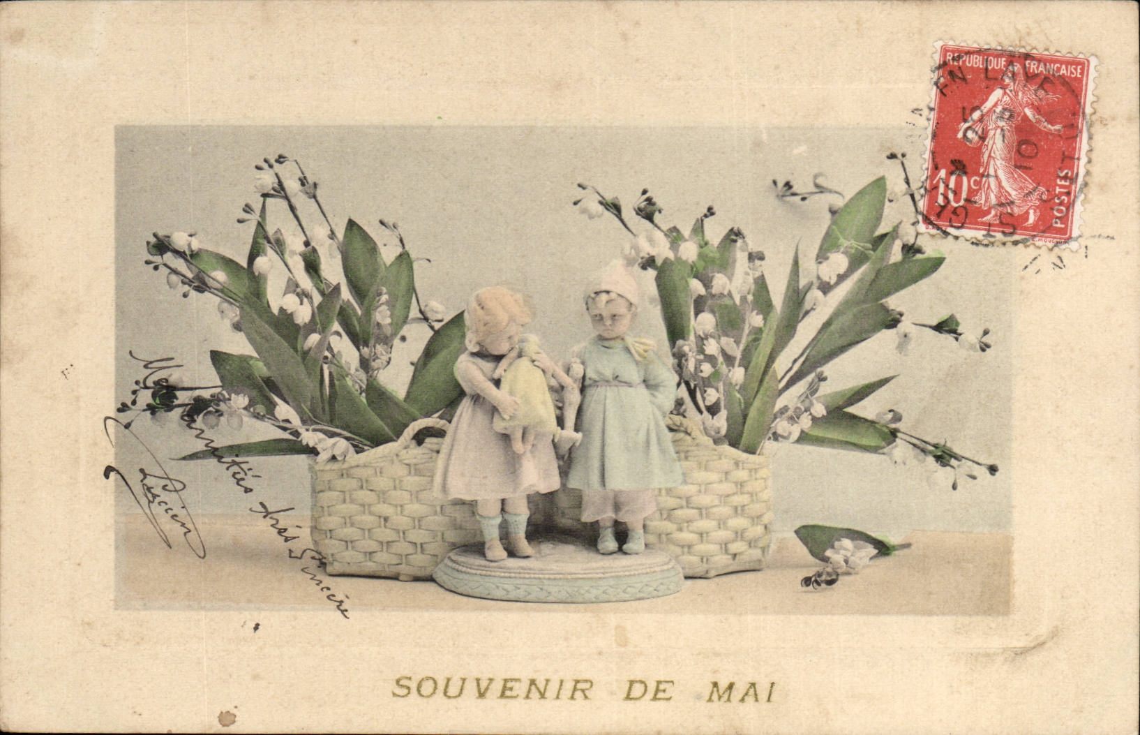 CPA Fantasy Souvenir of May Santons