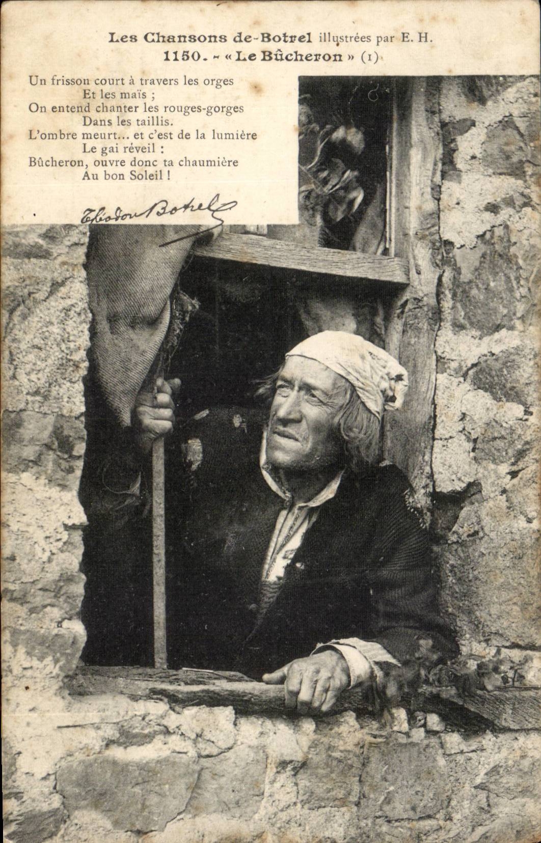 CPA songs of Botrel the logger (trades) TOP