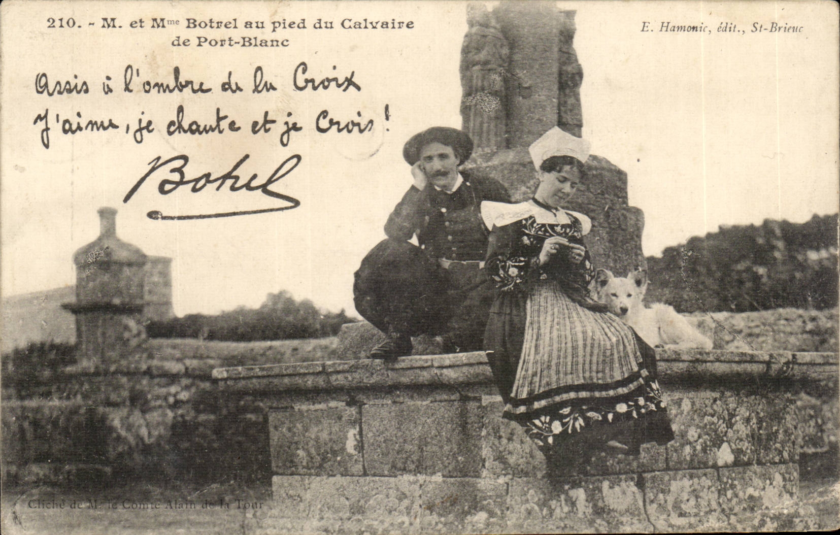 CPA songs of Botrel to the foot of the martyrdom of White Port