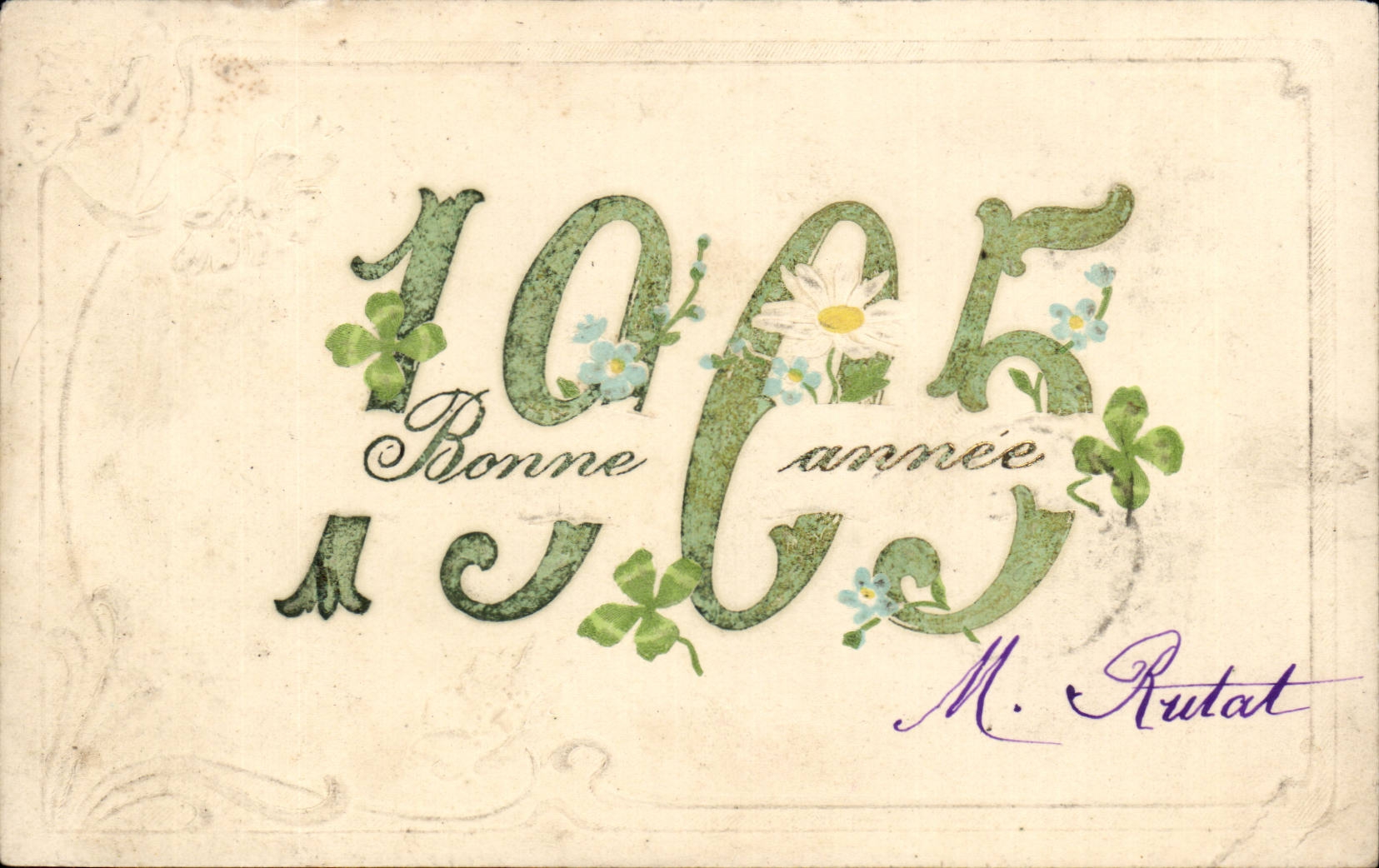 CPA Fantaisie Voeux Bonne annee 1905