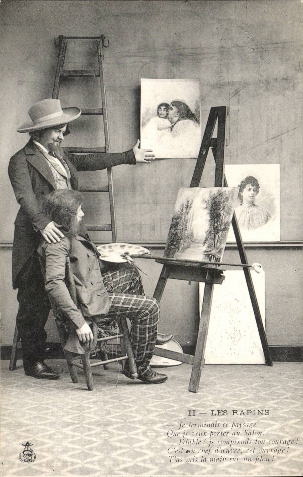 CPA the painters Humor Artists